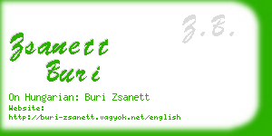 zsanett buri business card